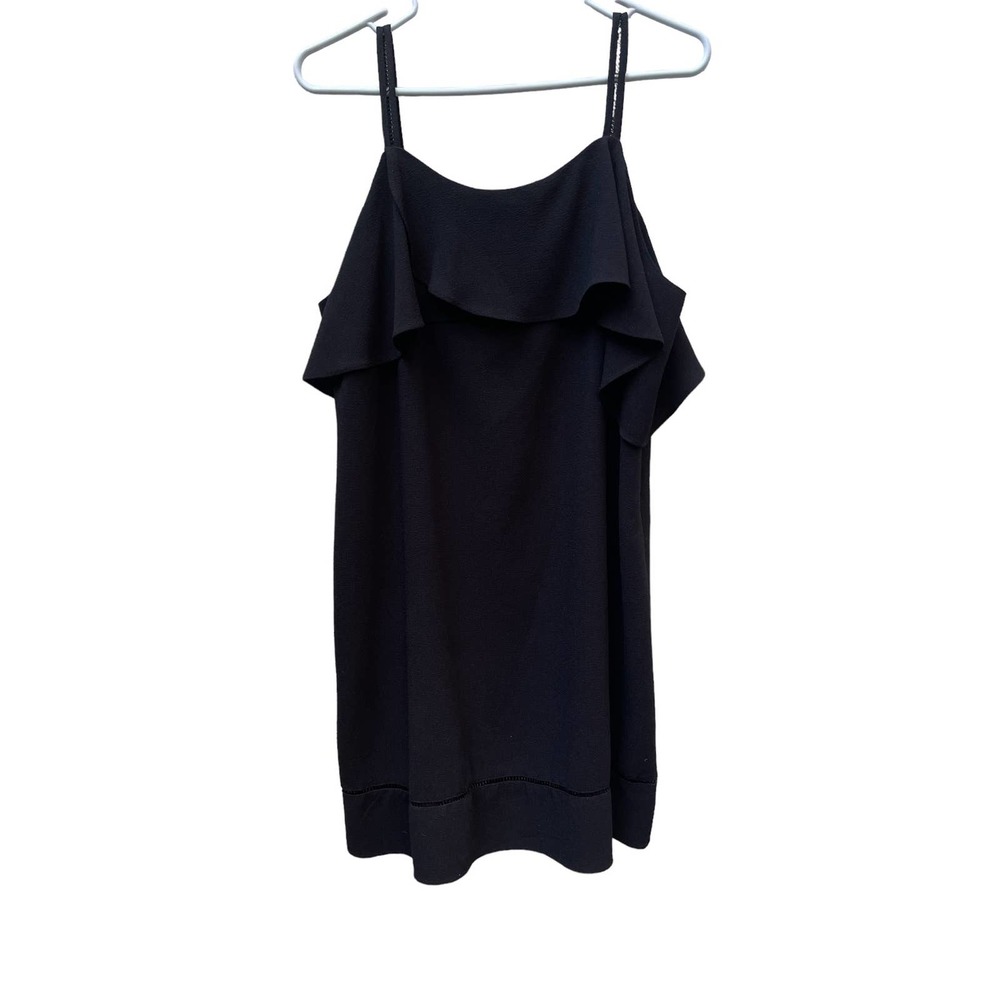 Maggy London ruffled black dress‎ 12